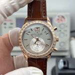 Patek Philippe Complications 5961P-001 Silver Dial Diamond Bezel Watch grandmaster chime replica